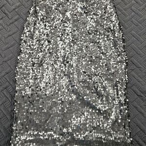 Sequin Silver Skirt